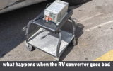 What happens when the RV converter goes bad?